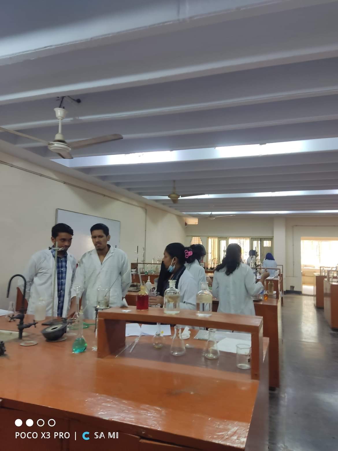 Chittagong University Chemistry Lab · undergraduate practical floor