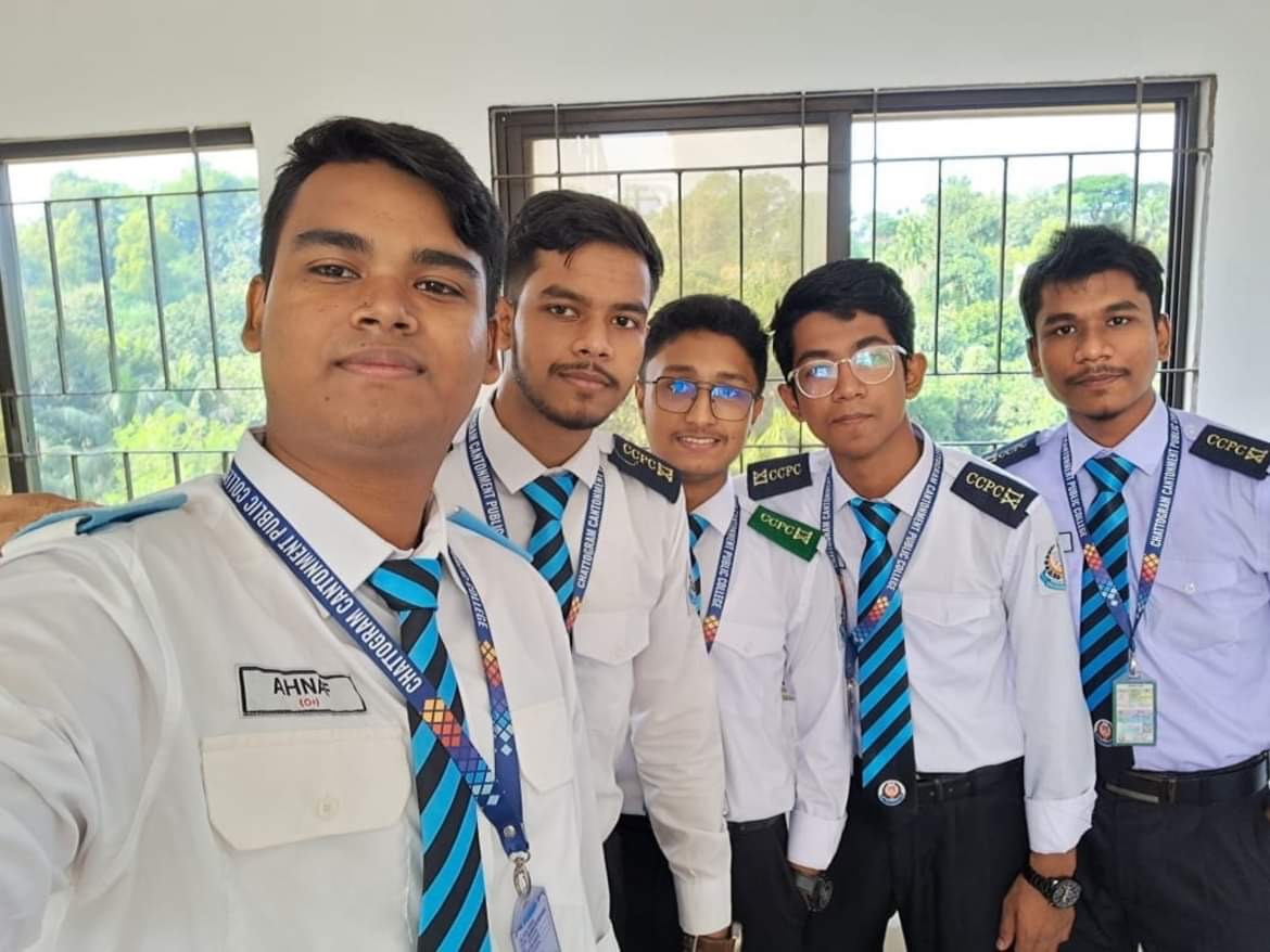With friends at CU · Chemistry Department, Chittagong University
